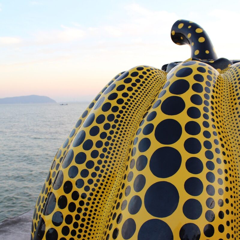 The Chichu Art Museum, and thought-provoking outdoor sculptures like Yayoi Kusama's iconic Pumpkin” on Naoshima.